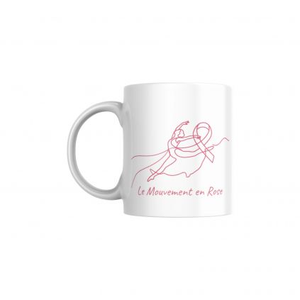 Mug Blanc Le mouvement en Rose