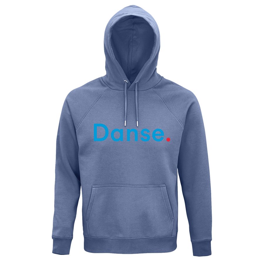 Sweat à Capuche Enfant"Danse." – Bleu